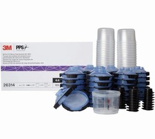 3M 26314 PPS 2.0 SPRAY CUP Lid liner SYSTEM 6.8oz 125mic Filter (Full Case)