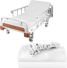 Linteum Textile 2 Pack White (42"x84"x14") Fitted Bariatric 42x84x14, 