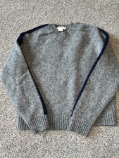 JCrew Boys Crewcuts S 10/12 Vintage Grey Gray Wool Sweater J Crew