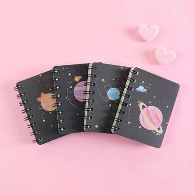 1 PCS Planet Flip Coil Book Student Portable Pocket Notebooks Mini Notebook 