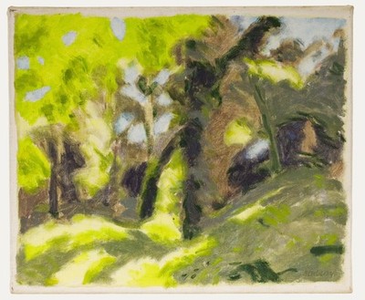 John Newberry (b.1934) - Öl Aus Dem 20. Jahrhundert, Licht Durch Die Bäume
