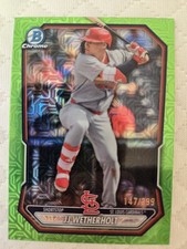 2026 Bowman #BCP-115 JJ Wetherholt Chrome Prospects Green MOJO Refractor #/399