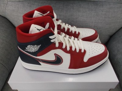 WMNS AIR JORDAN 1 MID SE  USA  SZ 10.5 [ DQ7648 600] - NEW