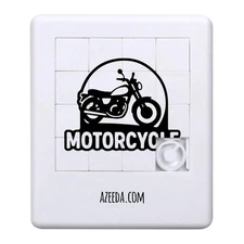 'Motorcycle Motif' Sliding Puzzle (PZ00039368)