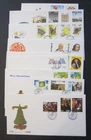 Eire - Ireland, 10 First day covers, 1985.  Butterflies, Christmas