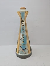1962 Seattle Space Needle World's Fair Century 21 Jim Beam Decanter Bottle 13"