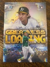 Jacob Wilson - 2025 Bowman Chrome - Greatness Loading - RC - #GL-16 - Athletics
