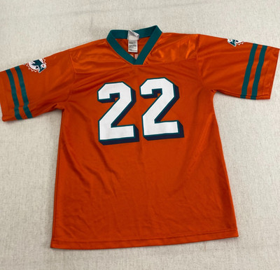 NFL Team Apparel Jersey Youth XXL Orange Football Miami Dolphins
