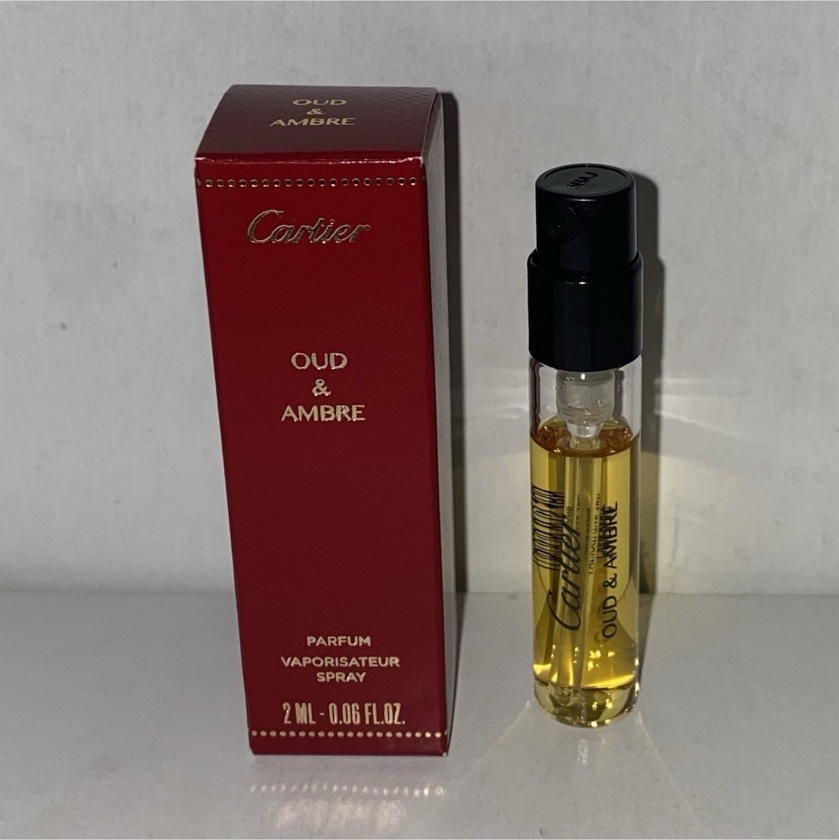 Cartier Oud & Ambre Parfum Spray Sample Size 2 ml, Authentic | eBay