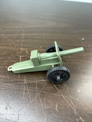 Vintage Tim-Mee Toys Plastic Green Cannon M3 Howitzer Made in USA