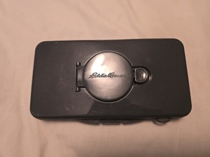 Eddie Bauer Plastic Baby Wipes Containerwith Button Activated Lid