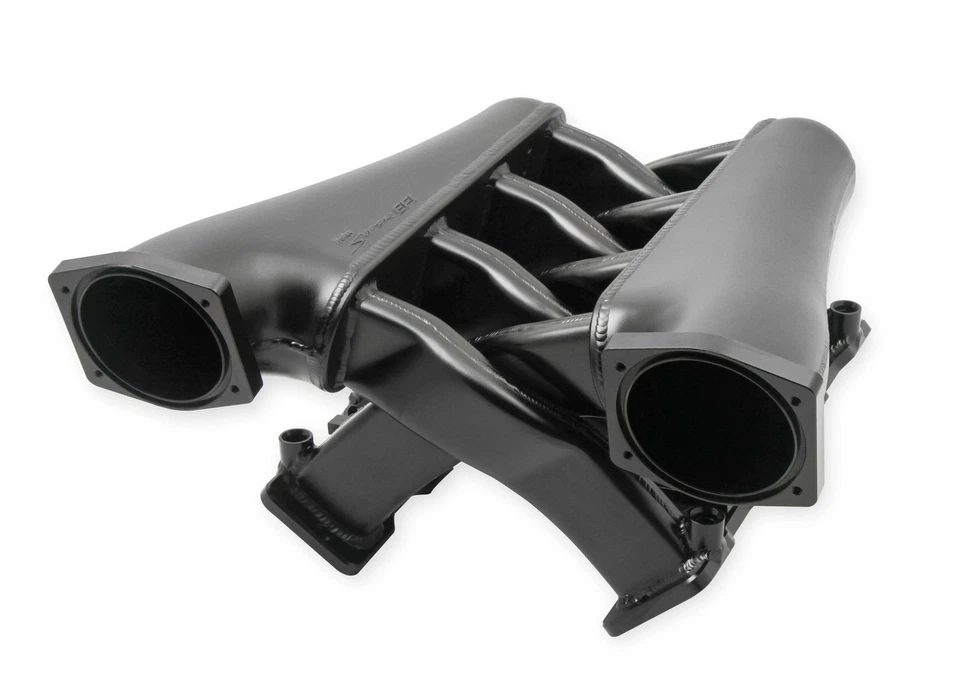 Holley Sniper EFI 822242 Fabricated Intake Manifold Dual Plenum 102mm Black Foto 2 de 4