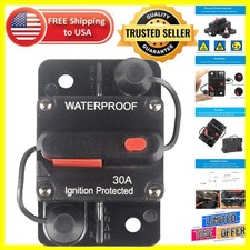Manual Reset 30 Amp Circuit Breaker - Essential Protection for Vehicles Boats