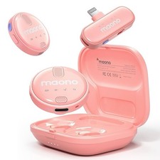 Maono Wireless-Lavalier-Microphone for iPhone iPad, Wireless Lapel Mic