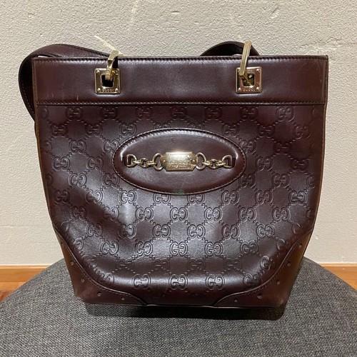 Gucci Handbag Tote Bag 145994 Brown Gold