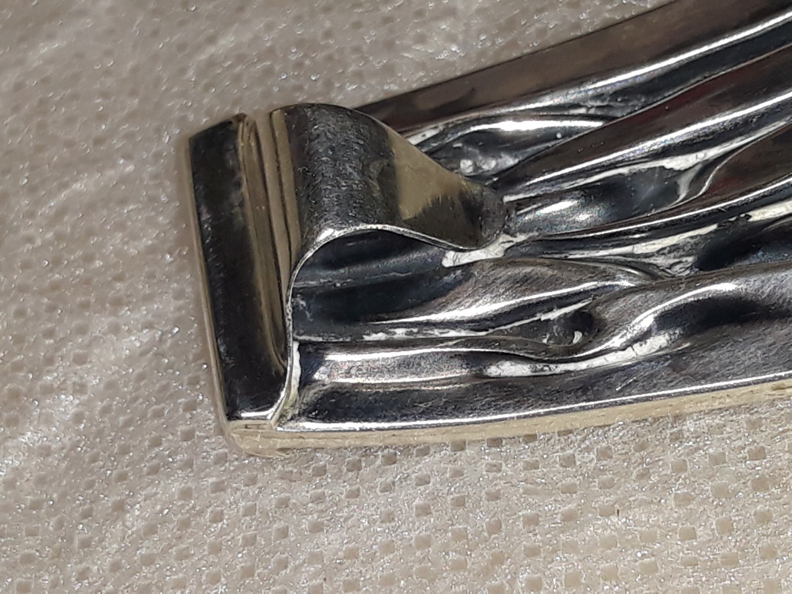 large sterling silver pendant statement piece han… - image 4