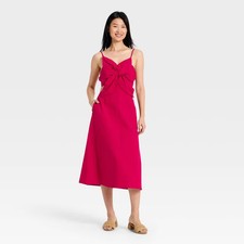 Women's Constructed Flower Midi Dress - A New Day