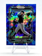 Chipper Jones 2023 Prizm Baseball Blue Cracked Ice #269 Atlanta Braves