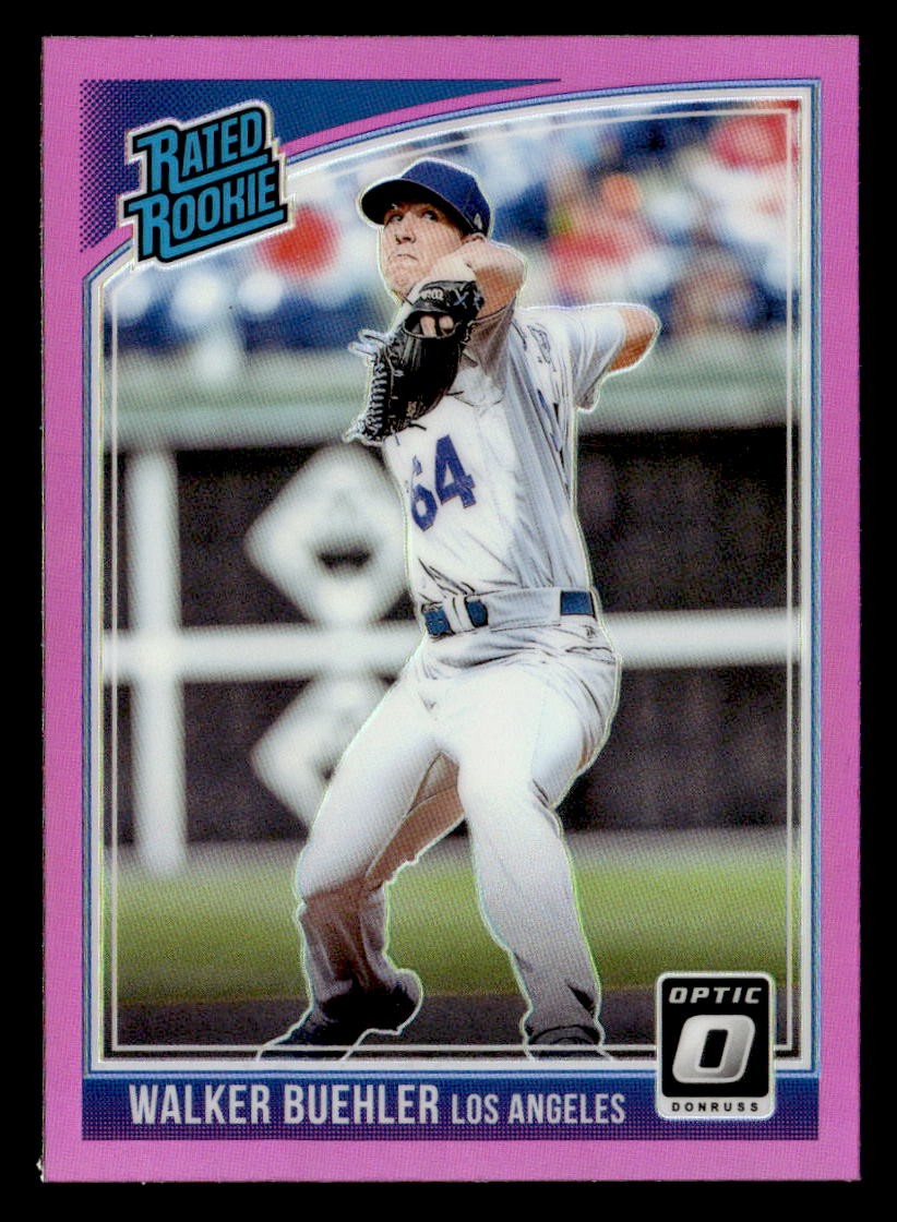 Walker Buehler 2018 Donruss Optic Pink Rated Rookie Card #41 Dodgers