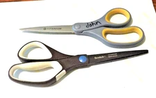 Lot of 2 Used Titanium Scissors Scotch and Wescott
