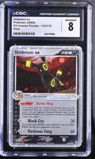 CGC 8 Umbreon EX 112/115 EX Unseen Forces Holo Pokemon Card on eBay