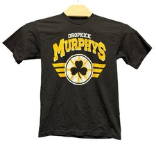 Dropkick Murphys Band Tee Black Bayside Made in USA Mens Medium Lyric T-Shirt