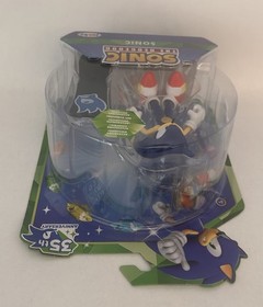 Sonic 35th Anniversary Sonic with Snowboard 4 Inch Action Figure 11 Pts  Articul