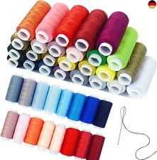 39 Farben Faden & Nadel Nähgarn Set für Nähmaschine,Creativ Nähfaden Set 100