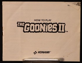The Goonies II 2 Nintendo NES 1987 Complete CIB Tested