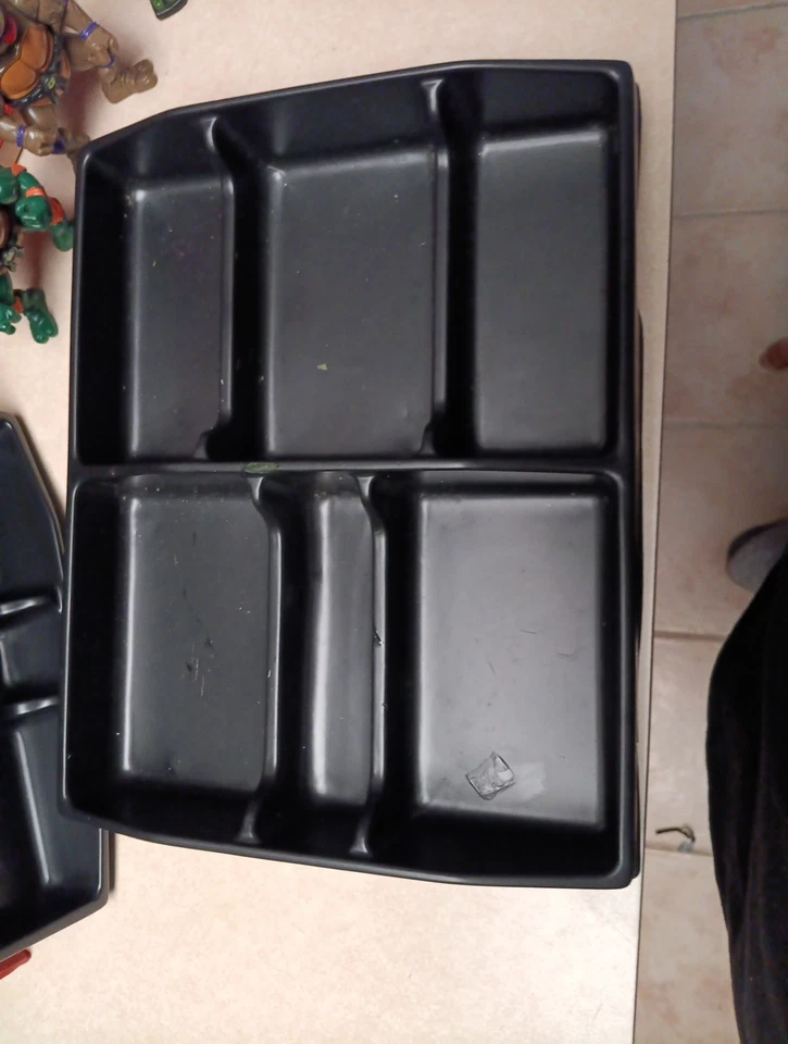 Vintage TMNT Ninja Turtles Action Figures Lot Of 7 With Carry Case 2 Trays - Image 4 of 4