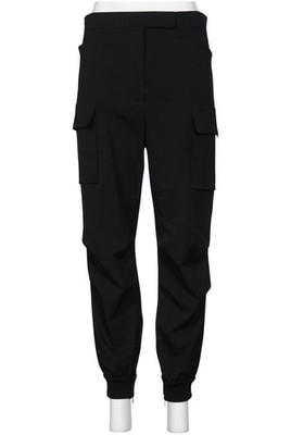 Max Mara Stoffhose Damen Hose Pants Chino Gr. W32 Schwarz #01mcq09