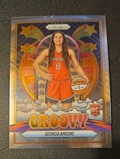2025 Prizm WNBA Georgia Amoore Groovy Insert #3 Mystics Rookie RC
