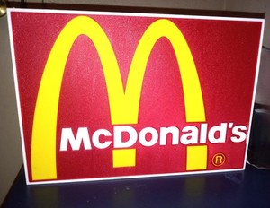 マクドナルド McDonald's ライト付きセラミックレストラン ライト マクドナルド McDonald's ライト付きセラミックレストラン ライト