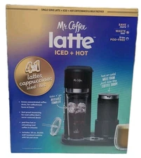 New Mr Coffee 4 in 1 Single Serve Latte Iced and Hot Coffee Maker w/Milk Frother