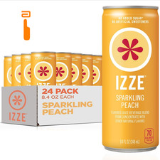 IZZE Sparkling Juice Beverage Blend, 8.4 Fl Oz Pack of 24 , Izze Beverages
