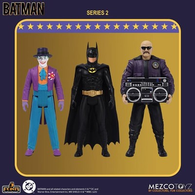 PRESALE Mezco 5 Points Batman 1989 Movie Series 2 3-Piece Figure Set