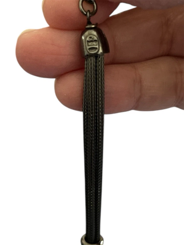 Double Mesh Center Circle Bracelet Sterling Silver 925Italy Stamped - NIB - Image 4 of 4