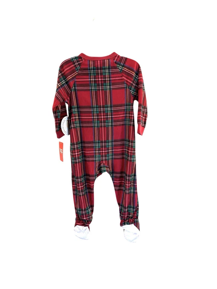 Family PJs Brinkley Plaid Footed Holiday Pajamas 18M NEW!! - Image 3 of 4