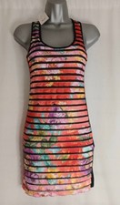NEW LOOK ruffle bodycon mini dress size 10, ruffle, floral, multi BNWT (A960)