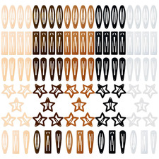 100PCS Snap Hair Clips for Women, 2 Inch Non-Slip Metal Barrettes, Stylish Hair