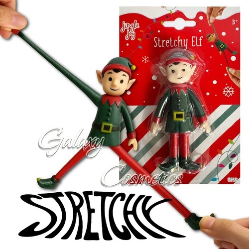 Stretchy ELF Fun Christmas Stocking Filler Secret Santa Gift Xmas Eve Toy 12cm