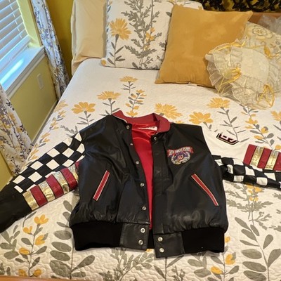 Chase Authentics NASCAR 50th Anniversary Jacket Men s XL Black Red White