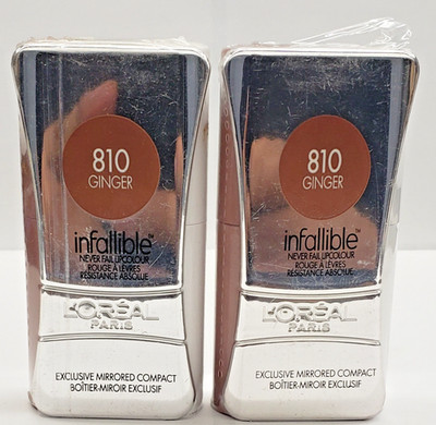 NEW BEOKEN SEAL L'Oréal Infallible Never Fail Lipcolour- 810 GINGER (1EA)