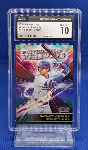 2024 Topps Stadium Club Shohei Ohtani Virtuosos of Velocity CGC 10 Gem Mint VV-5