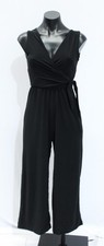 Petite Assembly Women's Petite Solid Color Jumpsuit BL1 Black Size 2XSP NWT