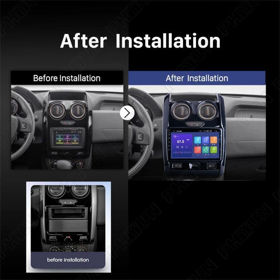 9'' For 2015-20 Renault Duster 1+16GB Radio Player GPS WiFi FM w/Rearview Camera — 第 2/4 张图片