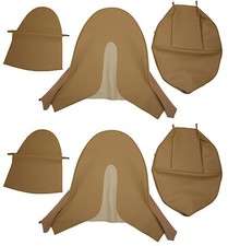 New Jaguar Xke E-type Si 3.8 Leather Bucket Seat Cover - Biscuit Tan Leather
