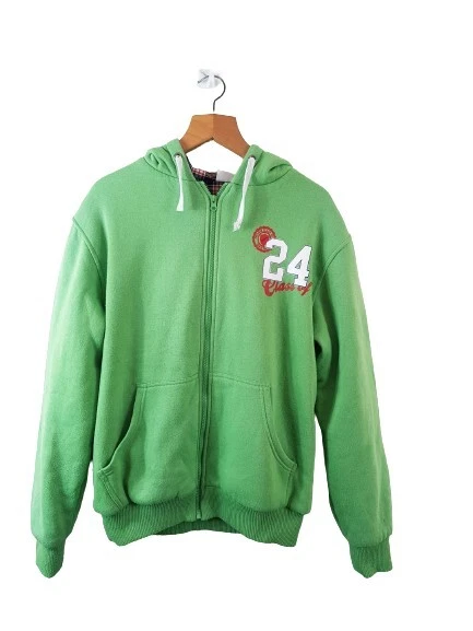 Mywear Man Green Full Zip Hoodie Sweatshirt Size Large L ( Class Of 24 ) Regular