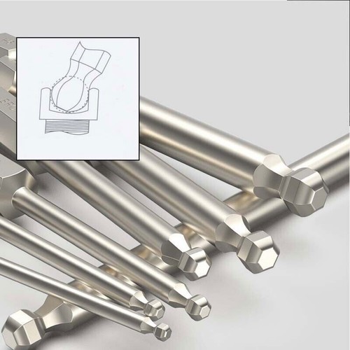 1/4" Shank Hex Magnetic Screwdriver Drive Drill Bits Ball Head H2/2.5/3/4/5/6/8 - Picture 5 of 33