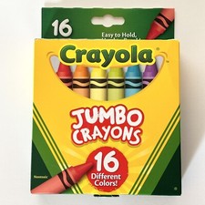 Crayola JUMBO Crayons Assorted Colors Great Toddler Crayons 16 Count